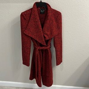 Bebe drape front wrap coat. Like new condition- hardly worn. Size S/M